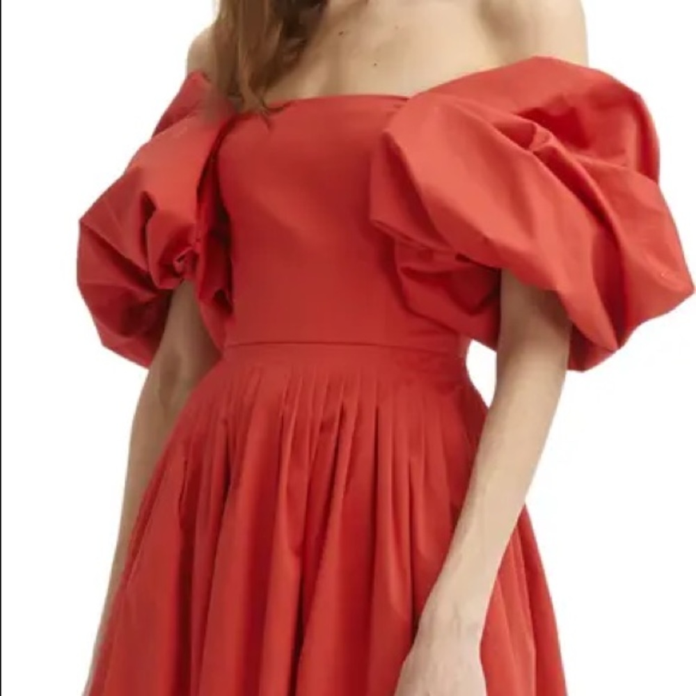 COPY - Off the Shoulder Cotton Fit & Flare Dress